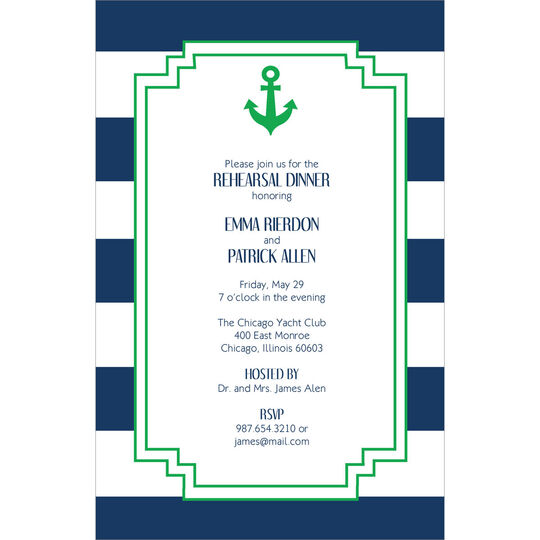 Nautical Striped Invitations